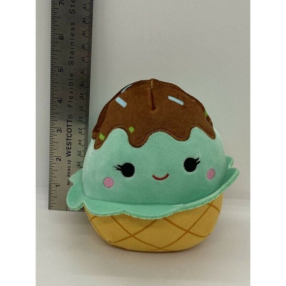 Kellytoy Squishmallow 5 Inch Easter Basket Plush | Maya the Mint Ice Cream - Picture 2 of 9